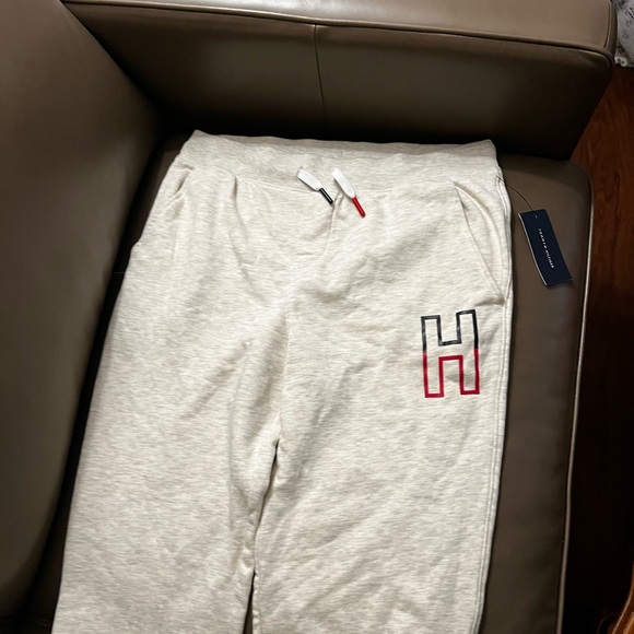 Tommy Hilfiger Kids Light Beige Joggers with Logo - Picture 11 of 17